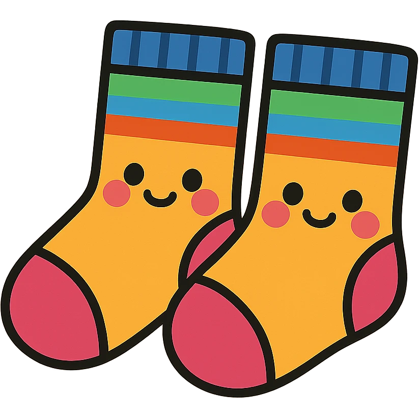cute socks emoji
