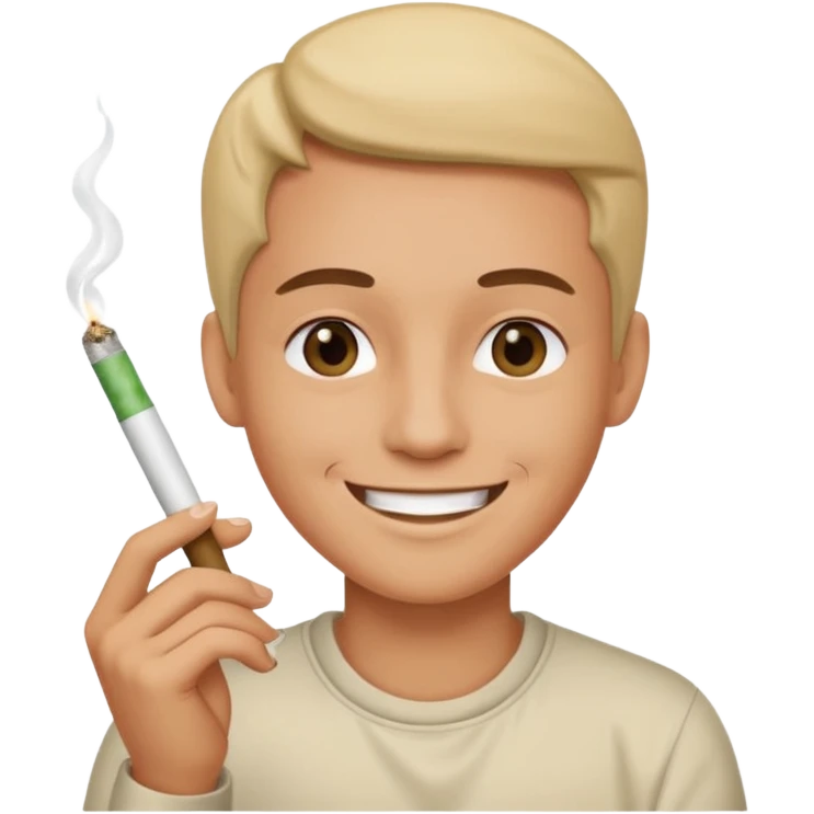 Peux tu me faire un fumeur de joint  emoji