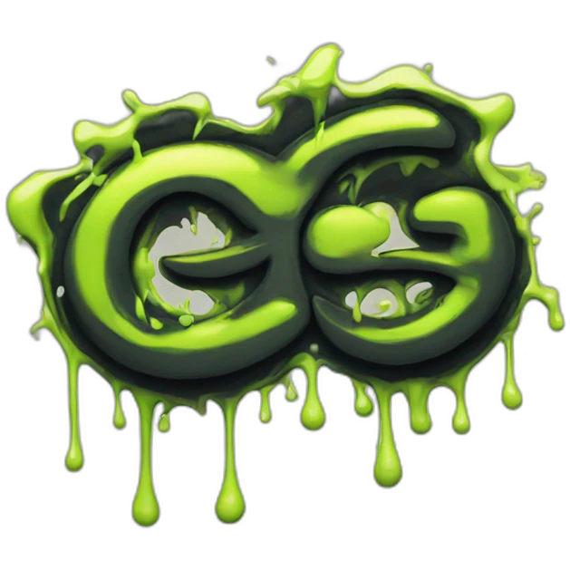 graffiti of the words "GG" emoji