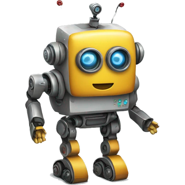 robot who follower the line (linefollower) emoji