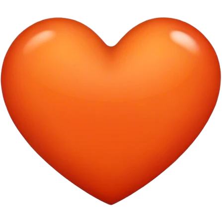 Reddish orange heart emoji