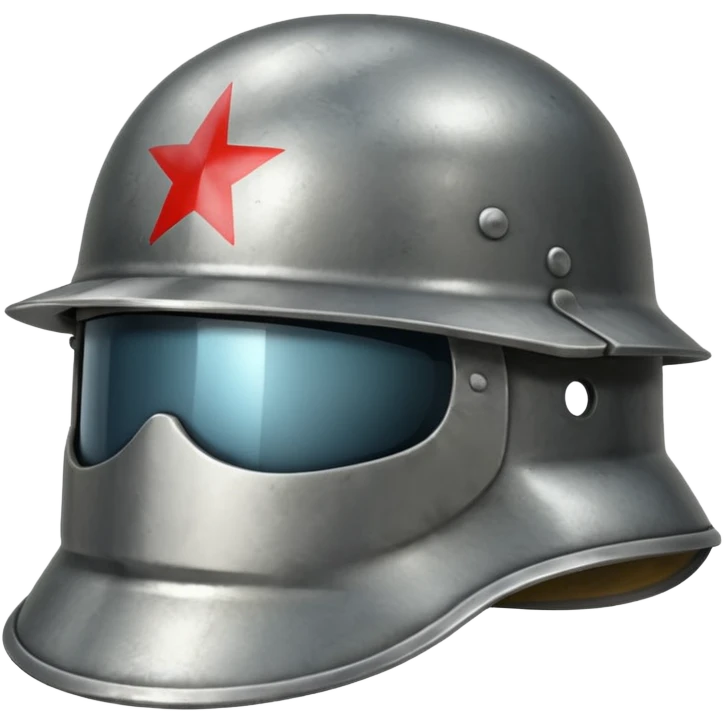 military simple helmet world war times shiny emoji