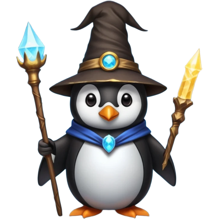 Penguin Wizard emoji
