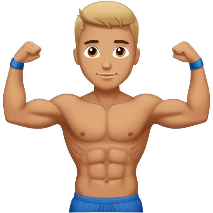 gym guy T-pose emoji