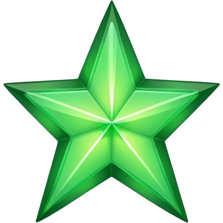 Green star emoji