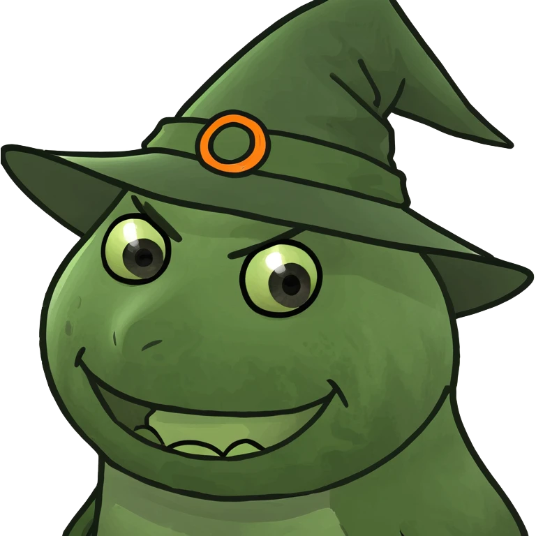 Pumpkin wearing a witch hat  emoji