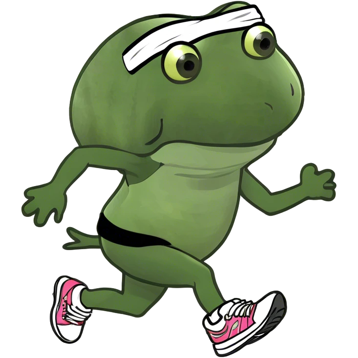 Jogging cat emoji