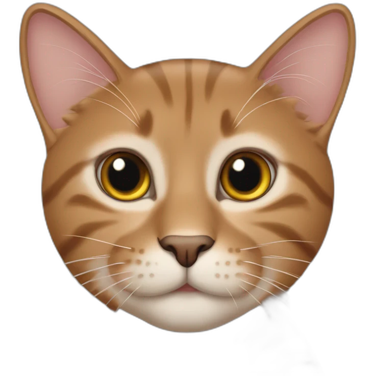 Braune Katze mit 6 Beinen emoji