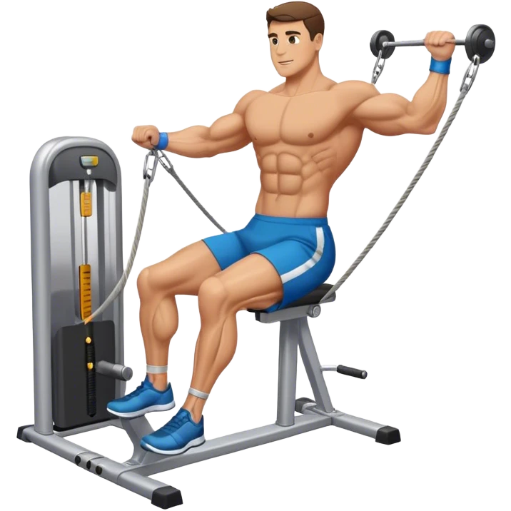 man cable-machine-leg-exercise emoji