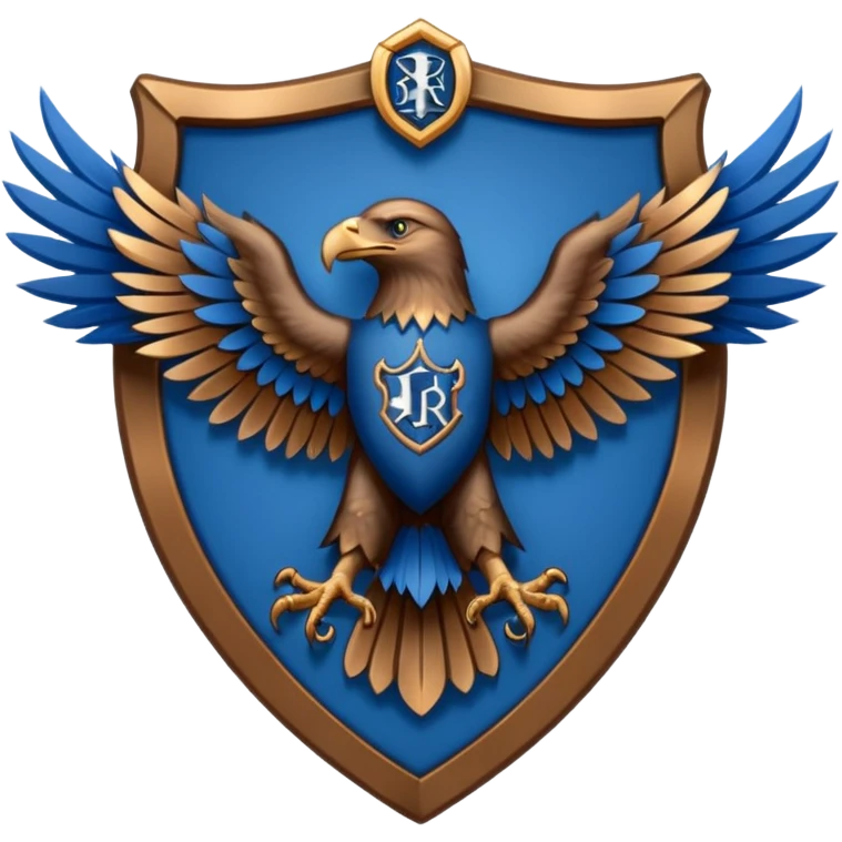 Hogwarts Ravenclaw crest Eagle emoji