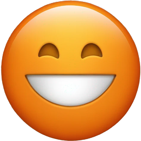 Orange Circle with dark orange stars emoji