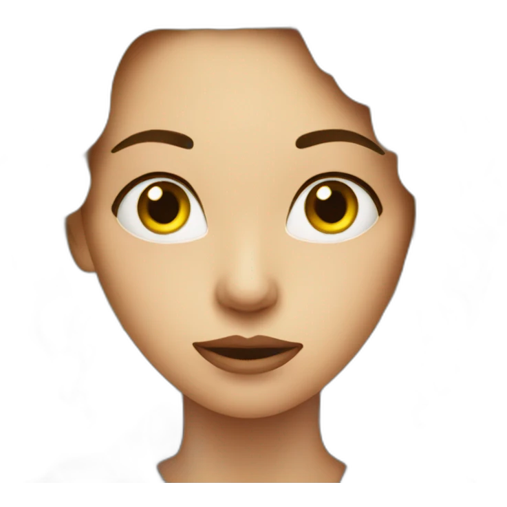 Suspicious women emoji