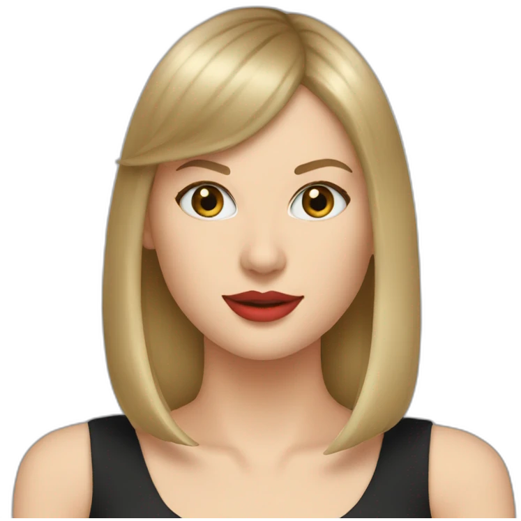 taylor swift with straight hair emoji