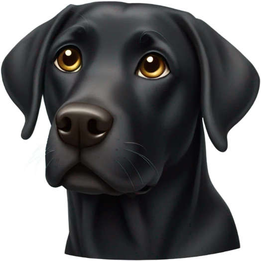 Black lab emoji