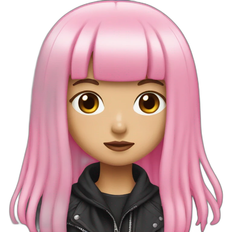 Black pink lisa emoji
