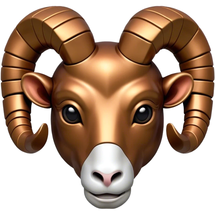 Futuristic Ram(Goat) head  emoji