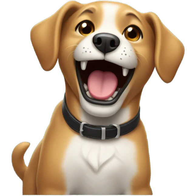 Dog singing  emoji