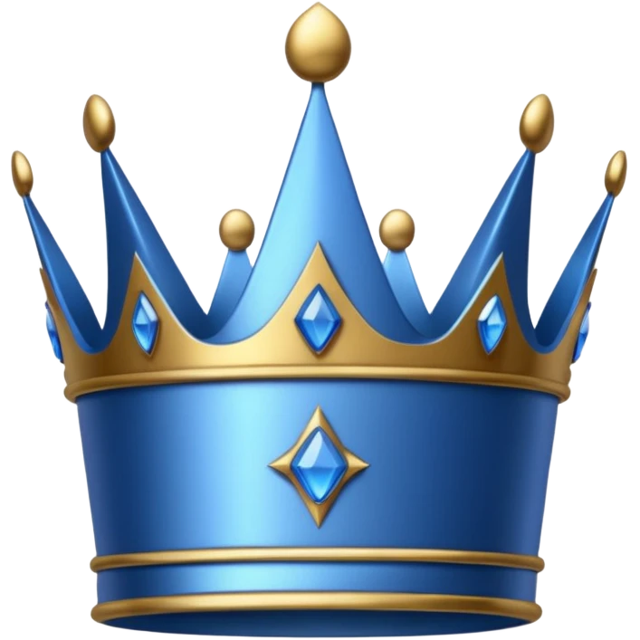 blue crown emoji