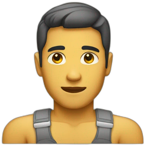 yellow skin tone man shoulders emoji