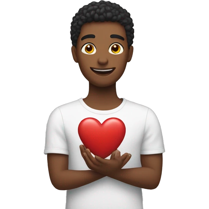 Heart in hand emoji