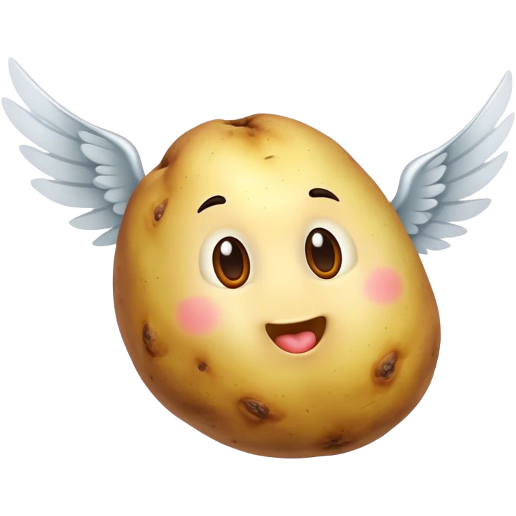 Potato with wings emoji