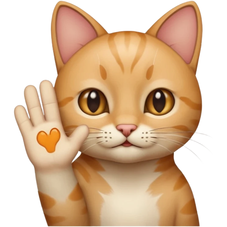 Now it's the same thing, but we want the cat's paw sign. emoji