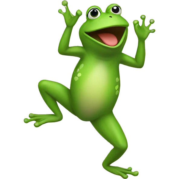 Dancing frogs emoji