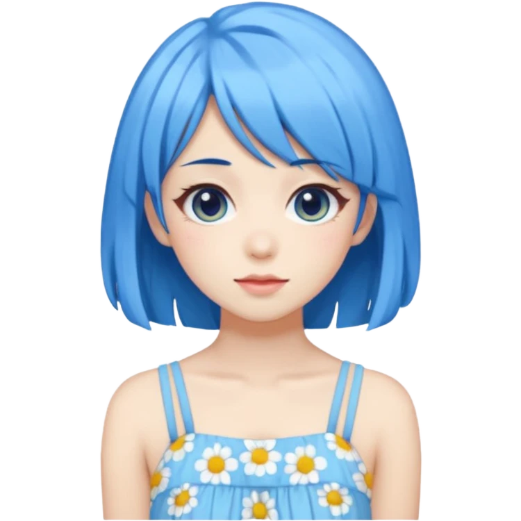 Blue Pastel Gyaru Summer Girl emoji