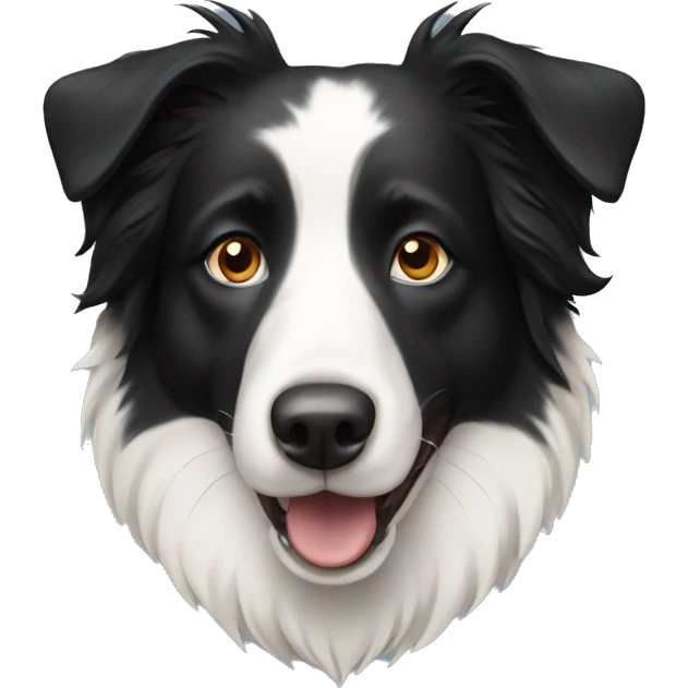 Dog border collie emoji