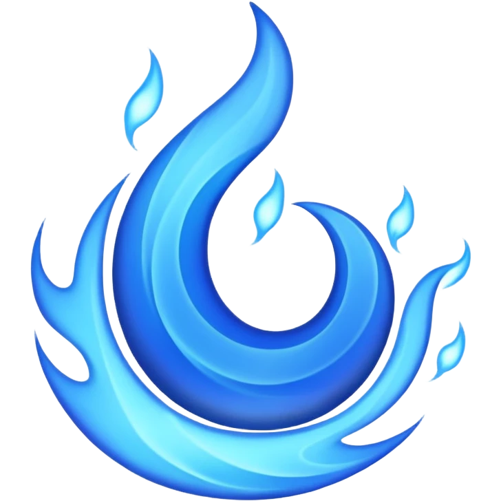 blue flame emoji