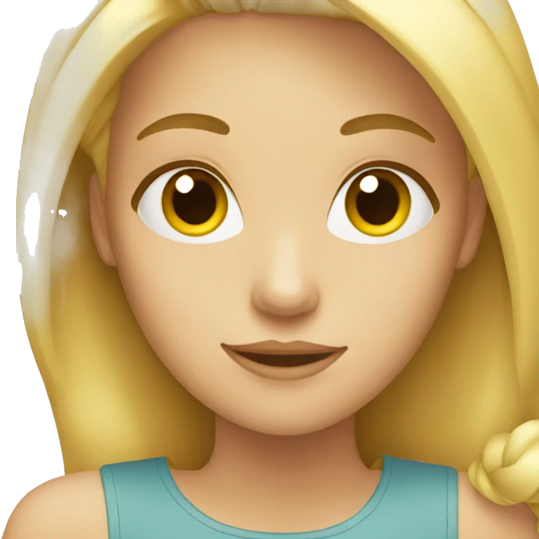 Blonde girl  emoji