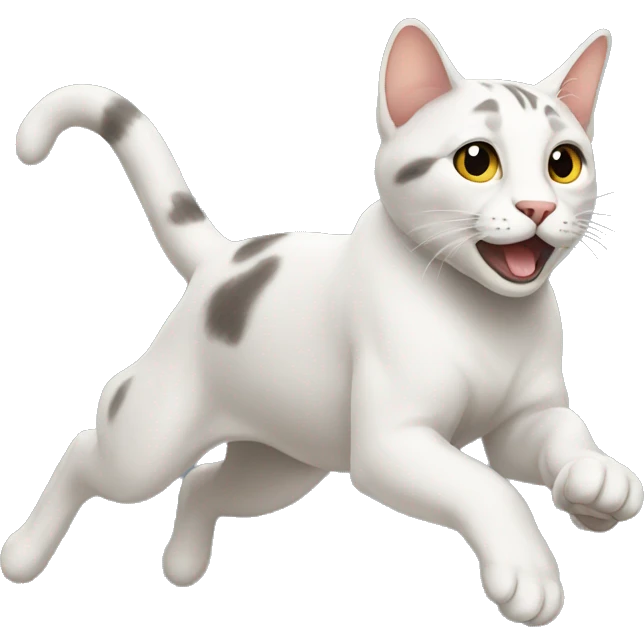 Non detailed Cat running  emoji