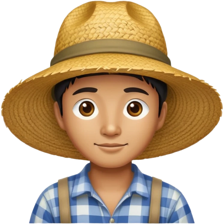 asian photorealistic farmer emoji