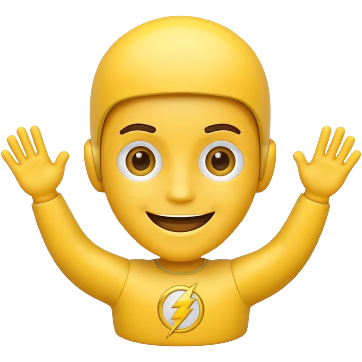 Flash man emoji emoji
