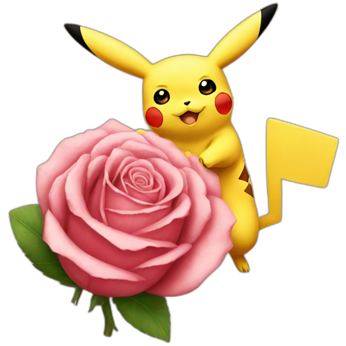 pikachu rose emoji