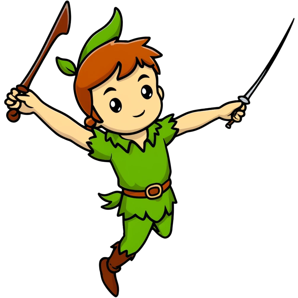 Peter Pan character emoji