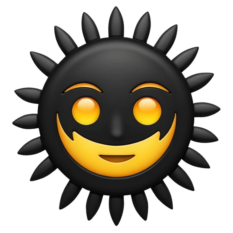 черное солнце emoji