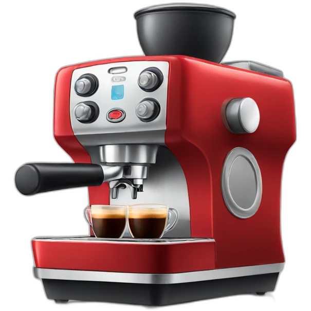 Red espresso machine emoji