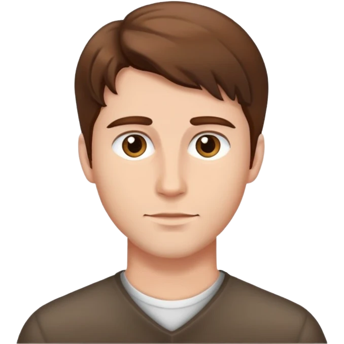 man gesturing, brown hair, handsome emoji