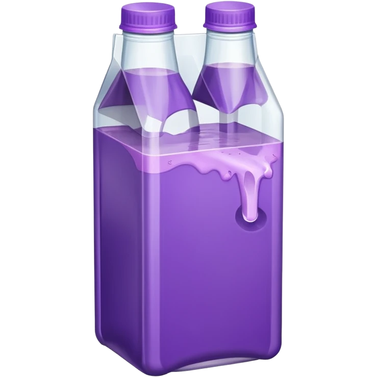suco de caixinha branco e roxo emoji