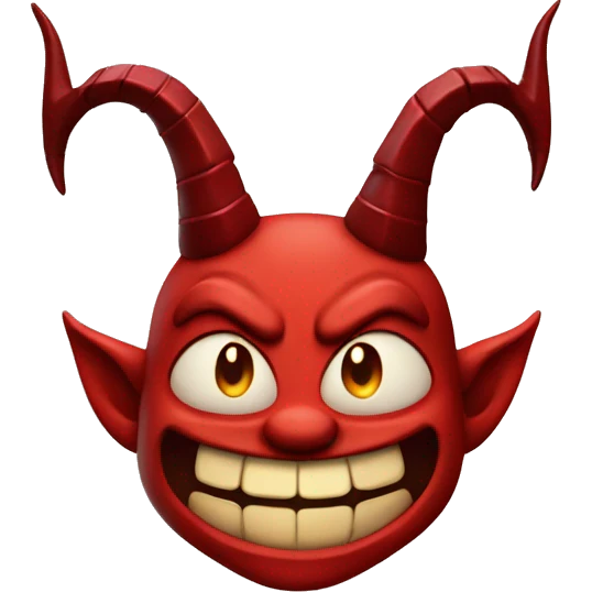 Happy face devil emoji