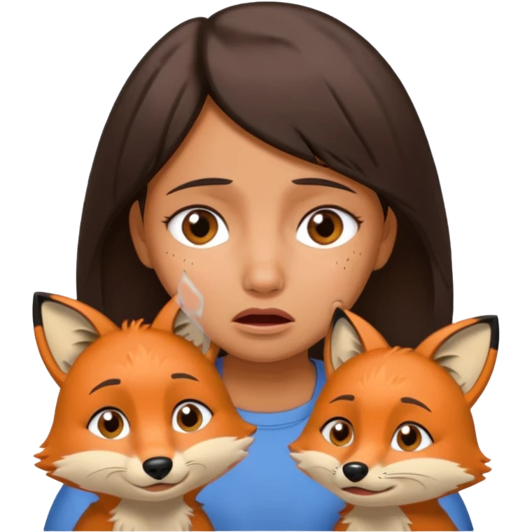 Make Dora and Swiper the fox crying emoji