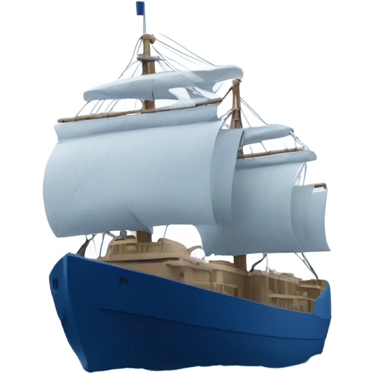 vessel deep blue color emoji