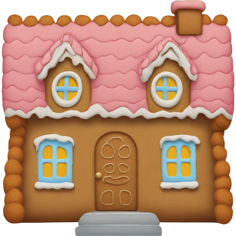 gingerbread house emoji
