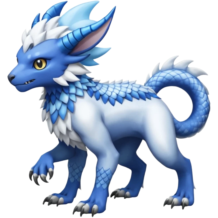 Garurumon-Trico-Amaura-Absol-fusion-creature (full body emoji