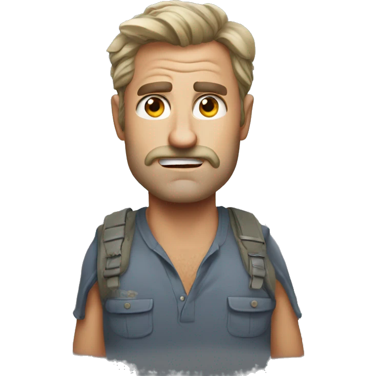 Australian dad but mad emoji