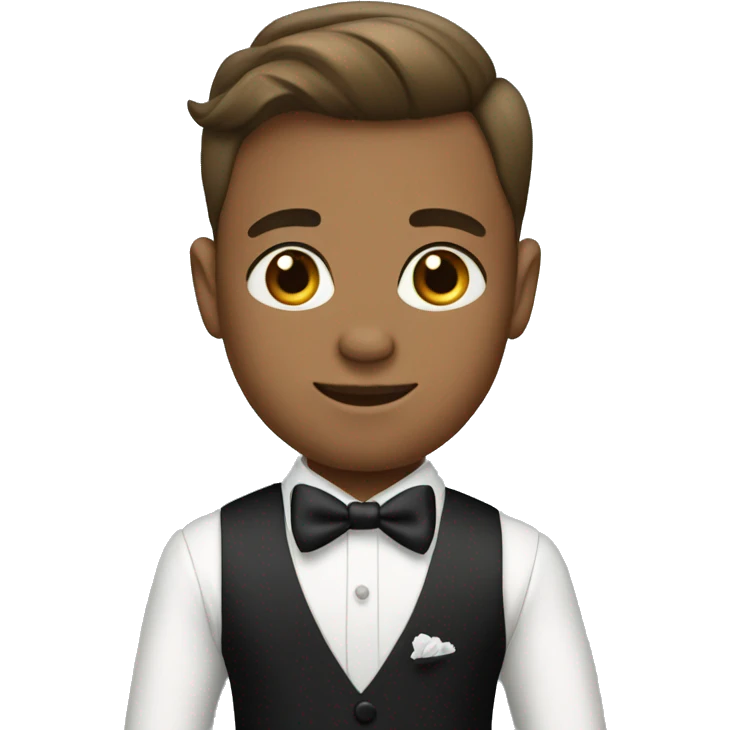 formal boys in stylish attire wedding emoji