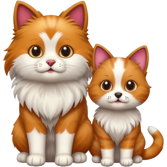 Cat and dog emoji