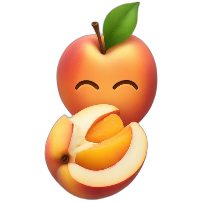 eating peaches emoji