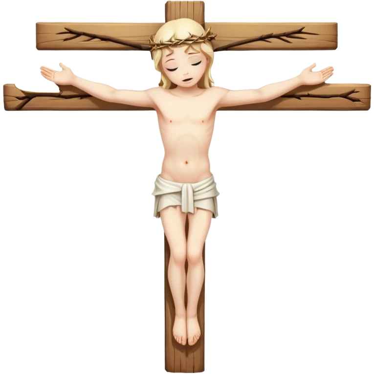 angel crucified on a cross emoji